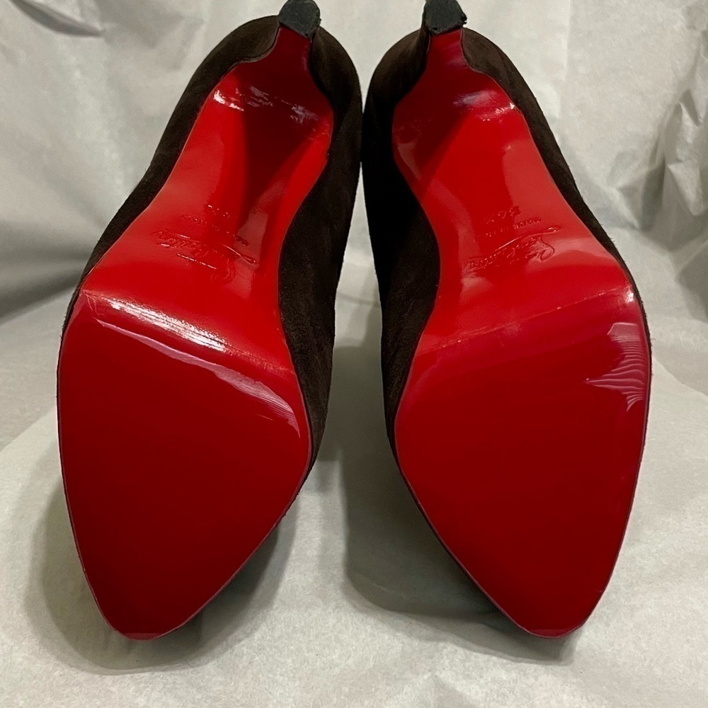 Christian Louboutin, Bianca Botta suede Veau velour knee high 140mm EU 38.5 - Picture 3 of 7